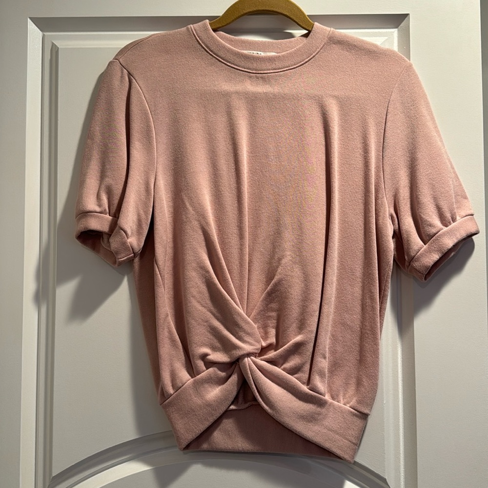 STATESIDE Short Sleeve Fleece Top